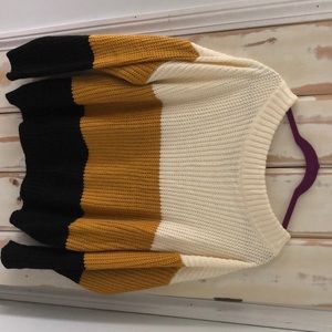 Off shoulder sweater